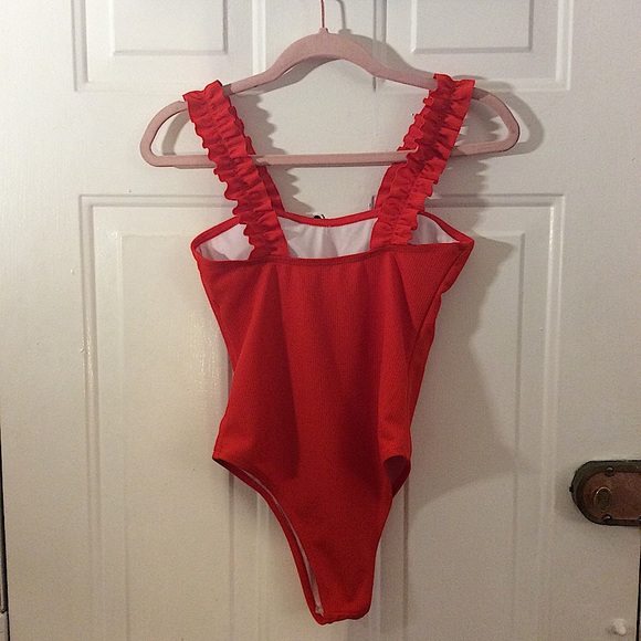 Red One Piece Swimsuit - Picture 2 of 4